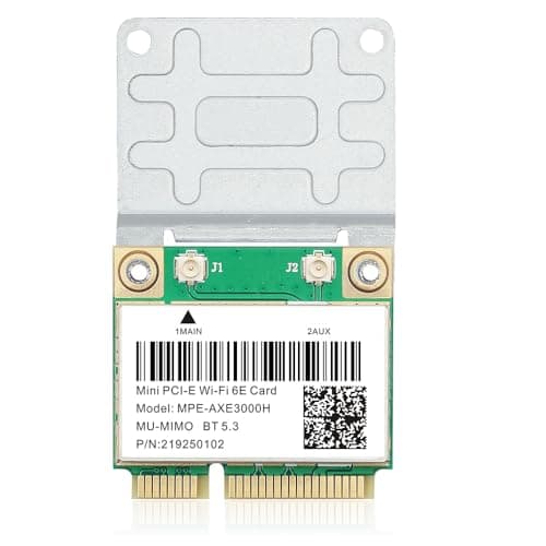 Image of MPE-AXE3000H WiFi 6E Mini PCIe Card - Tri-Band 2.4/5/6GHz 5400Mbps Adapter, Bluetooth 5.3, MU-MIMO, OFDMA, Compatible with Windows 10/11 PCs