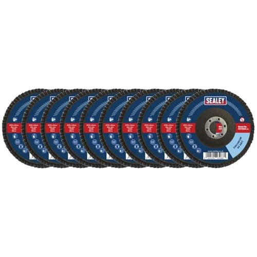 Image of Ø115mm Zirconium Flap Discs Ø22mm Bore - Assorted Grit - Pack of 10