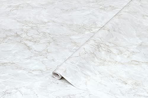 Image of d-c-fix vinyl wrap Cortes gold marble effect 67,5 cm x 2 m - sticky back plastic roll for furniture, kitchen & cupboards - contact paper sticker self adhesive film