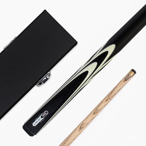 Image of Funky Chalk Riley Ronnie O'Sullivan Strike 57 Inch 2 Piece Centre Joint Cue and Case Set 9.5mm Tip with Black Hard Case