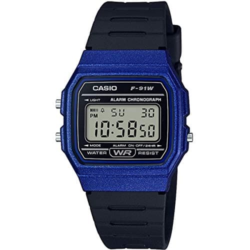 Image of Casio Unisex Adult Quartz Watch, digital Display and Resin Strap F-91WM-2AEF