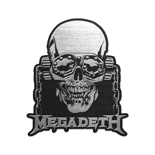 Image of Megadeth Vic Rattlehead Pin Badge One Size