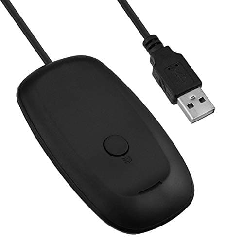 Image of Mcbazel Wireless USB 2.0 Gaming Receiver Adapter for Microsoft Xbox 360 Desktop PC Laptop Gaming - Black