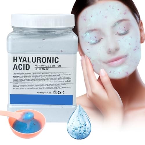 Image of Jelly Mask Powder for Facials, Hydrating & Moisturizing Jelly Face Mask SkinCare, Professional Spa Use Peel Off Face Mask Powder, Deep Hydration & Glow for All Skin Types 23 Fl Oz