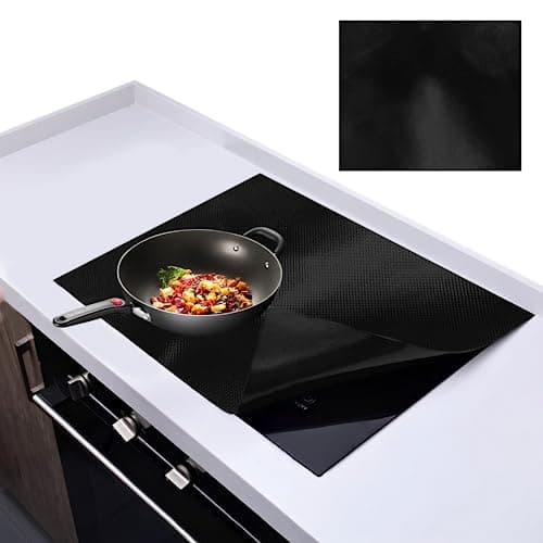 Image of 61 x 52 Large Induction Hob Protector Mat Silicone Induction Hob Cover (Magnetic) Cooktop Scratch Protector Heat Resistant Stove Cover BPA Free for Induction Stove Multifunctional Silicone Mats