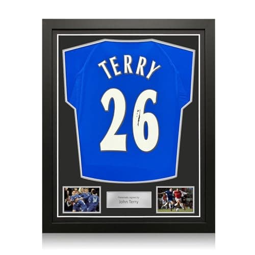 Image of Exclusive Memorabilia John Terry Signed Chelsea 2000 Home Football Shirt. Standard Frame