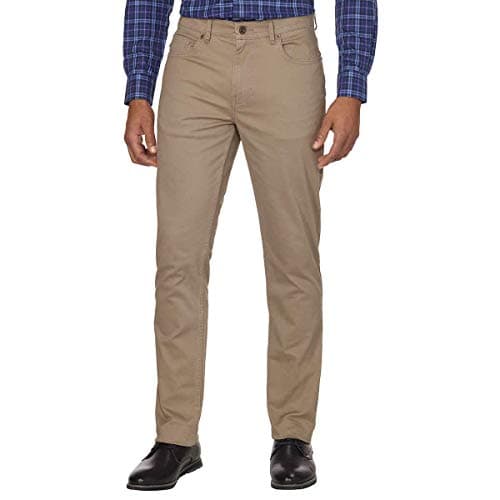 Image of DKNY Men's Brushed Bedford Slim Straight Twill Pant