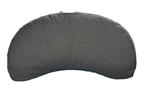 Image of Tvamm Lifestyle Half Moon Zafu Yoga Meditation Cushion (42 x 20 x 12 cm) (Black)