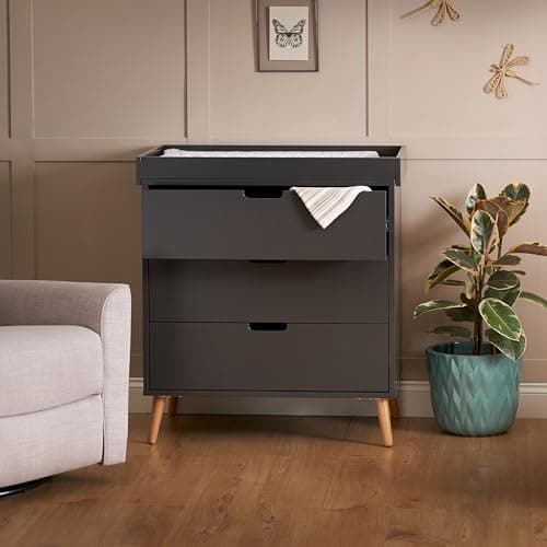 Image of Obaby Maya Changing Unit - Slate with Natural