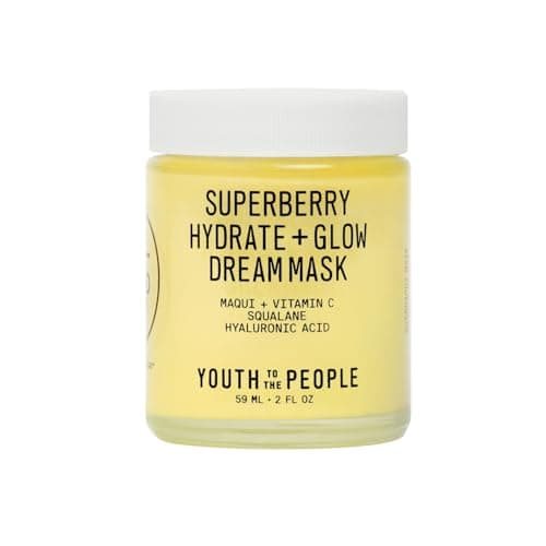 Image of Youth To The People Superberry Hydrate + Glow Dream Mask, Enriched with Antioxidants like Maqui, Vitamin C, Squalane & Hyaluronic Acid, Hydrating Face Mask for Dry Skin, 60ml