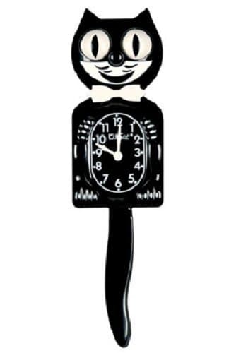 Image of Kit Kat clock (Classic Black (bow tie: White))