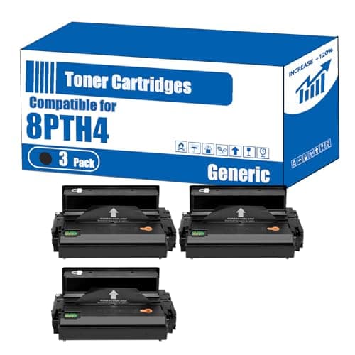 Image of TOEPPEX Compatible for Dell 8PTH4 Toner Cartridges B 2375dfw B 2375dn B 2375dnf Printers, High Yield 10000 Pages, Accurate Imaging Rich Colors (3 Pack Black)