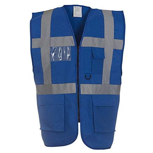 Image of Yoko Hi-Vis Premium Executive/Manager Waistcoat / Jacket (2XL) (Royal)