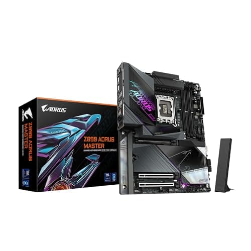 Image of GIGABYTE Z890 AORUS Master Intel Core Ultra (Series 2) LGA 1851 Motherboard, ATX, DDR5, 5X M.2, PCIe 5.0, Thunderbolt 4, WIFI7, 10GbE LAN, EZ-Latch