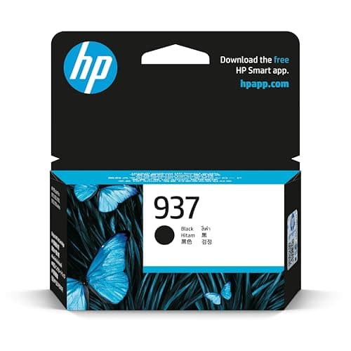 Image of HP 937 Black Original Ink Cartridge - Works OfficeJet Pro 9120e, 9122e, 9125e, 9130e, 9132e, 9135e, 9720e, 9730e Printers