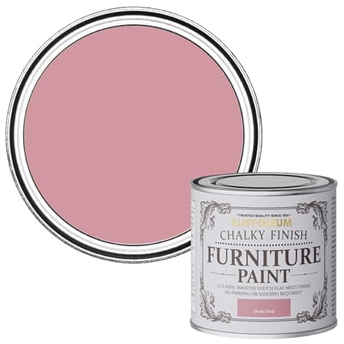 Image of Rust-Oleum AMZ0042 Chalky Furniture Paint Dusky Pink 125 ml