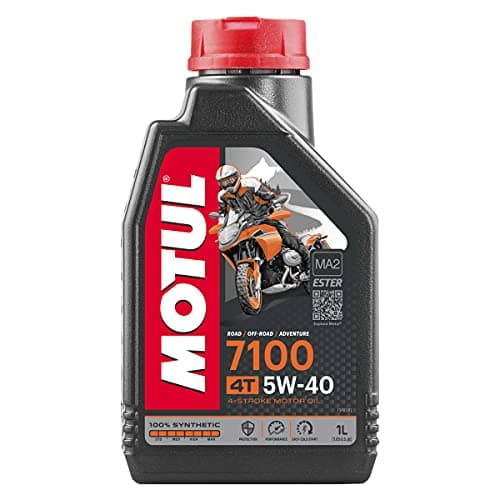 Image of Motul 7100 100% Synthetic Engine Oil 5W40 for 4-Stroke Motorbikes/Scooters, 1lt