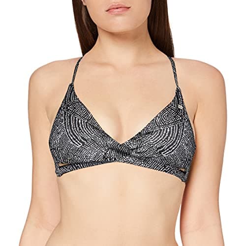 Image of O'Neill Women Pw Baay Mix Top Bikinis - Black Aop With White, Size 34