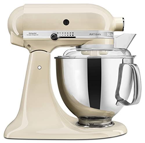 Image of KitchenAid 4.8 Litre ARTISAN STAND MIXER 5KSM175PS with bowls and standard attachments (Almond Cream)