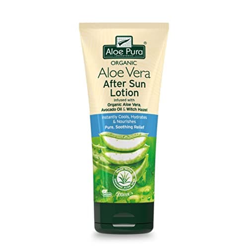 Image of Aloe Pura, Organic Aloe Vera Aftersun Lotion, Natural, Vegan, Cruelty Free, Paraben & SLS Free, Soothing, 200ml
