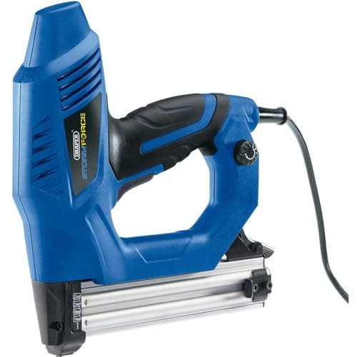 Image of Draper 83659 Heavy-Duty Electric Stapler Nailer Kit , Blue