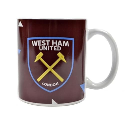 Image of West Ham United FC Particle Mug (One Size) (Claret Red/White)