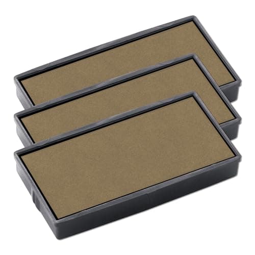Image of COLOP E/30 Replacement Ink Pads – Pack of 3 E30 Refill Pads Compatible with Printer 30 & Compact 30 Self Inking Stamps (Dry - No Ink)