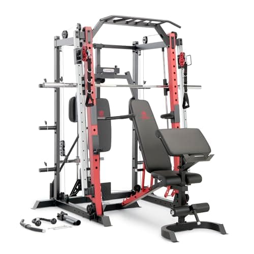 Image of Marcy Smith Machine SM-4033 – Multi-Functional Cage System with Weight Bench for Home Gym & Full Body Strength Training