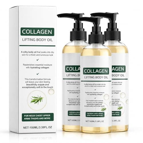 Image of 3PCS Collagen Lifting Body Oil After Shower, Collagen Oil for Skin Tightening, Magic Firming Body Oil for Firming, Moisturizes & Smoother Skin,Massage Oils for Legs & Full Body