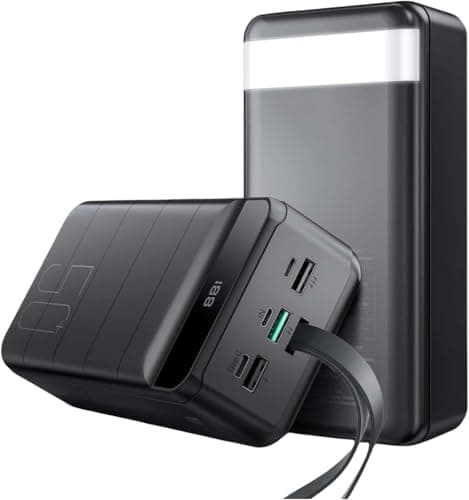 Image of PDBEST PowerBank 50000mAh Fast Charging, Battery Pack 22.5W Huge Capacity USB-C 4 Outputs & 3 Inputs Portable Charger LED Display Power Bank Compatible with iPhone iPad Android etc