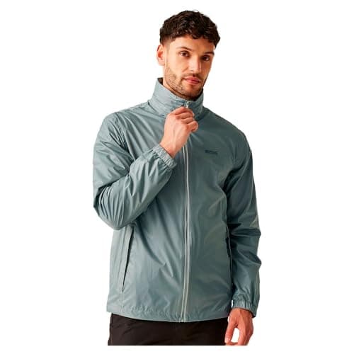 Image of Regatta Mens Lyle IV Waterproof Packaway Jacket Lightweight Breathable Walking Raincoat