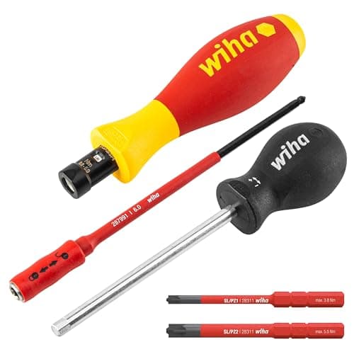 Image of Wiha 38074 5pc VDE Slim Torque Screwdriver Set, Multi-Colour, 1-5 N m, Set of 5 Pieces