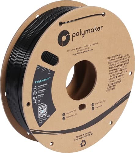 Image of Polymaker PJ01001 PolySmooth Filament PVB polierbar 1.75mm 750g Black 1 pc(s)