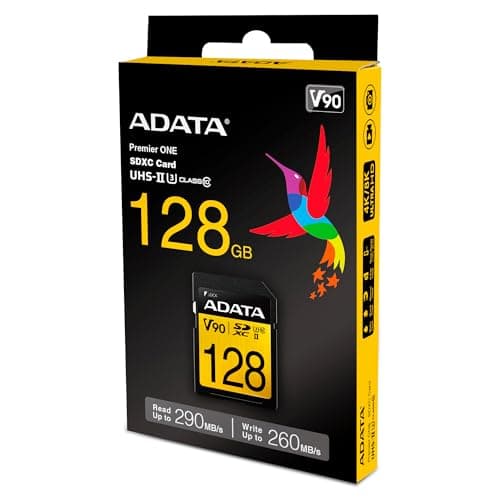 Image of ADATA Premier ONE (128GB) Class 10 UHS-II SDXC Memory Card