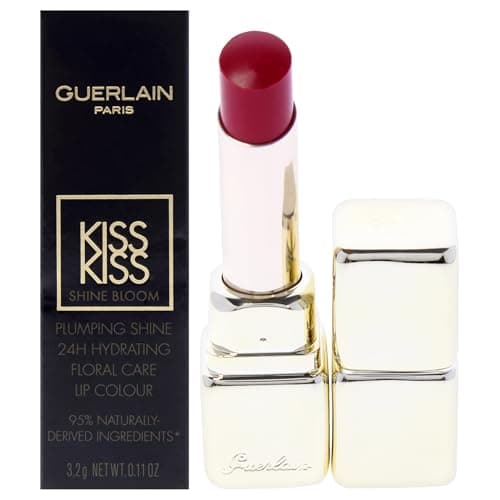 Image of Kiss Kiss Shine Bloom Lipstick - 409 Fuchsia Flush by Guerlain for Women - 0.11 oz Lipstick