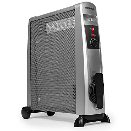 Image of Duronic Electric Heaters HV101 SR Oil Free Convection Heater 2500W Micathermic Panel Heater Portable Mica Heater Electrical Heaters for Heating Up Homes, Bedrooms, Offices & Garage Spaces
