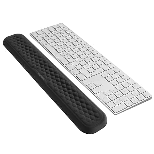 Image of VAYDEER Keyboard Wrist Rest Pad Padded Memory Foam Hand Rest Support for Office, Computer, Laptop, Mac, Relieve Wrist Pain and Comfortable Typing(17.32 * 3.15 * 0.85 inch, Black)