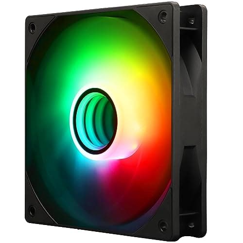 Image of Thermalright TL-C12B-S V3 120mm ARGB CPU Fan, with 1500RPM Speed, Black Computer Case Cooler, Quiet 4pin PWM PC Cooling, for S-FDB Bearing CPU Cooler Fan,with ARGB Mirror Light Effect