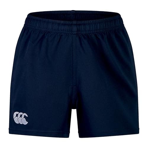 Image of Canterbury Junior Unisex Professional 2.0 Shorts | Rugby Shorts | CCC Logo Gym Shorts, Navy, 8