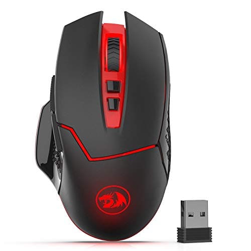 Image of Redragon M690-1 Wireless Gaming Mouse with DPI Shifting, 2 Side Buttons, 2400 DPI, Ergonomic Design, 8 Buttons-Black