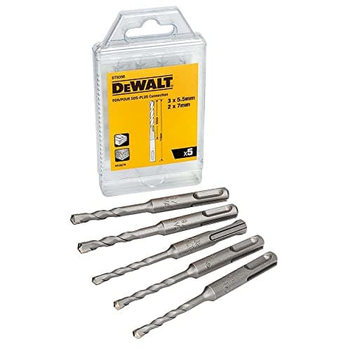 Image of DEWALT DEWDT9398MQZ DT9398 SDS Plus Drill Bit Set 5 Piece Display of 1