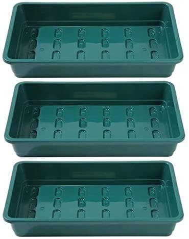 Image of Britten & James Professional Standard Seed Tray Green without Holes [Pack 3] 37.5 x 23cm/15 x 9