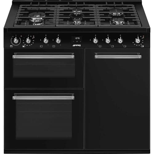 Image of Smeg Concert Classic 100cm Dual Fuel Range Cooker - CX103GMBL