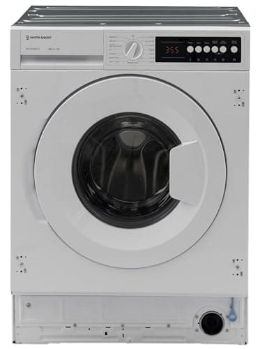 Image of White Knight WK-ATBIWM814W 8kg 1400rpm Integrated Washing Machine, 15 Programmes, Delay Timer, D Rated - H81.7 x W59.7 x D54.4 (cm)
