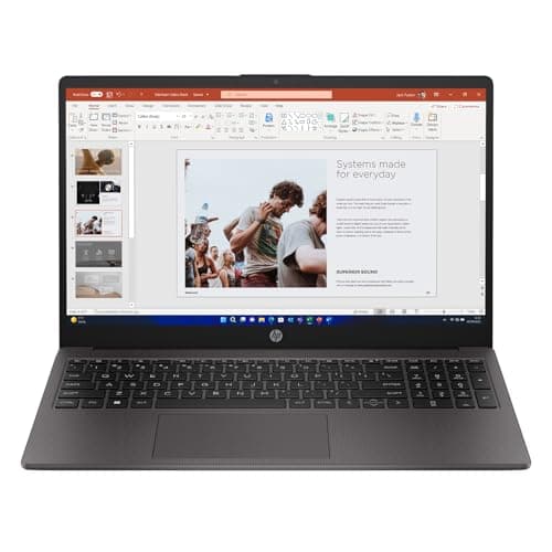 Image of HP 255 G10 15.6" Laptop | AMD Ryzen 5 | 8GB RAM | 256GB SSD | Full HD Display | HD Webcam | Stereo Speakers | Windows 11 Professional | Grey