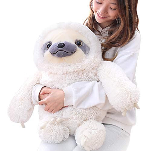 Image of Winsterch Plush Sloth - Large Ivory Stuffed Animal (20 Inches) Cuddly Sloth Teddy Bear for Babies, Birthday Gifts, and Romantic Presents for Wife or Girlfriend