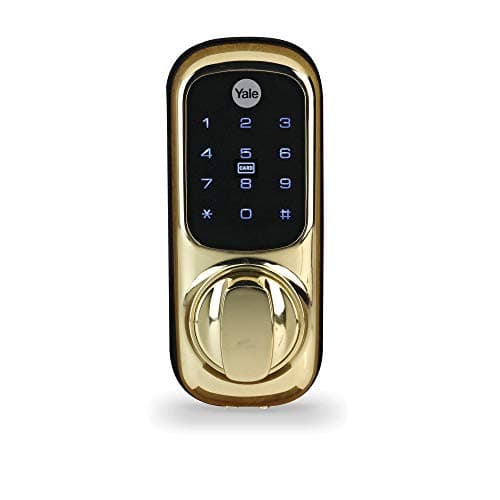 Image of Keyless Lock Push Button, Yale - Keyless Connected Smart Door Locks, Colour Polished Brass
