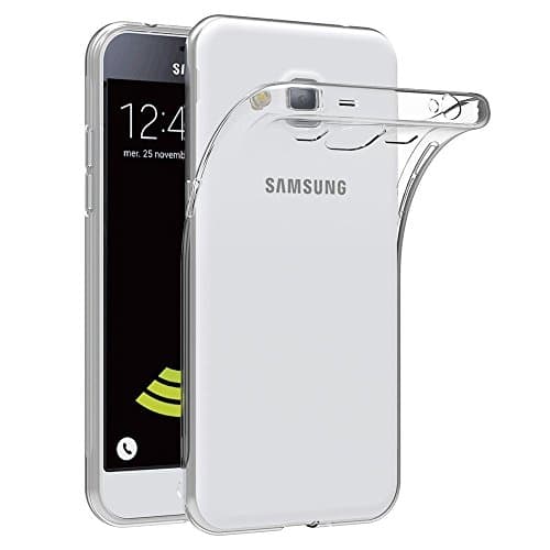 Image of MaiJin Case for Samsung Galaxy J3 2015 / Galaxy J3 2016 (5 inch) Soft TPU Rubber Gel Bumper Transparent Back Cover