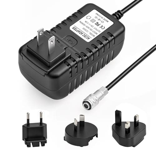 Image of HangTon BMPCC 4K 6K Pro 12V AC DC Power Supply Adapter for Blackmagic Design Pocket Cinema Camera