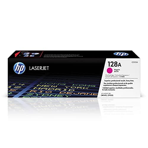 Image of HP CE323A 128A Original LaserJet Toner Cartridge, Magenta, Single Pack